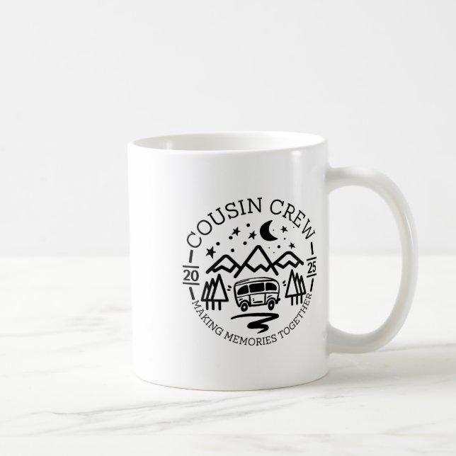 Caneca De Café Viagem de Acampamento da Turma de 2025 Criando Mem (Direita)