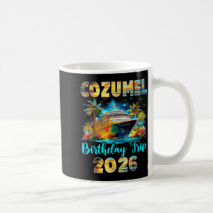 Caneca De Café Viagem de aniversário Cozumel 2026 Cruzeiro de ani