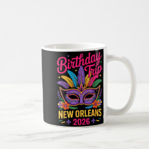 Caneca De Café Viagem de Aniversário Nova Orleans 2026 Combinando