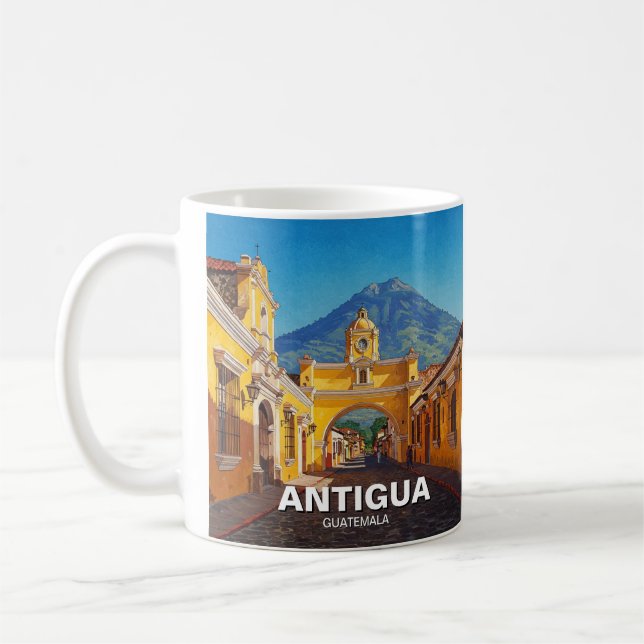 Caneca De Café Viagem de Antígua Guatemala (Esquerda)