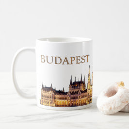 Caneca De Café Viagem de Budapeste Souvenir