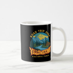 Caneca De Café Viagem de Carro pelo Parque Nacional de Yellowston