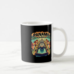 Caneca De Café Viagem de Cruzeiro no Canal do Panamá Barco Navio