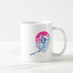 Caneca De Café Viagem de Esqui Esquiando Retro Vintage 80s 90s 