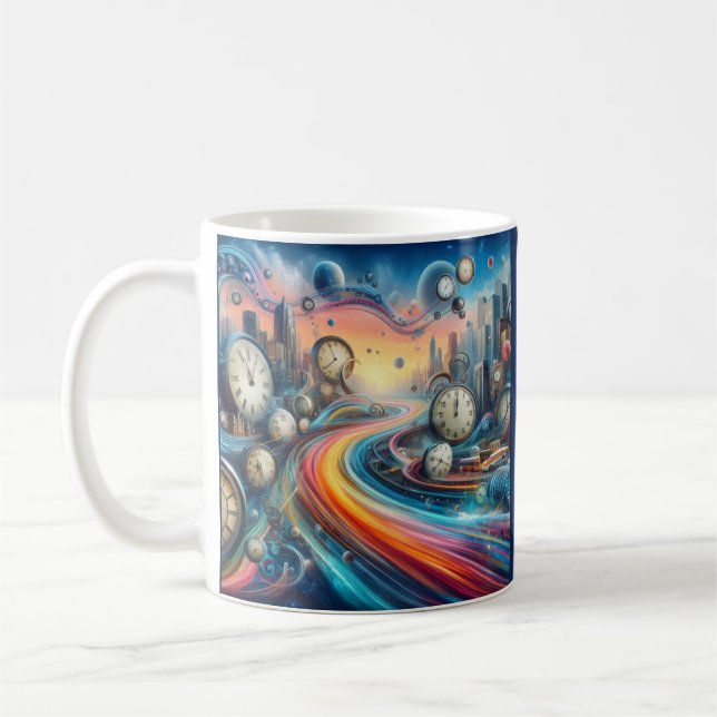Caneca De Café Viagem de estrada de dobra temporal (Esquerda)