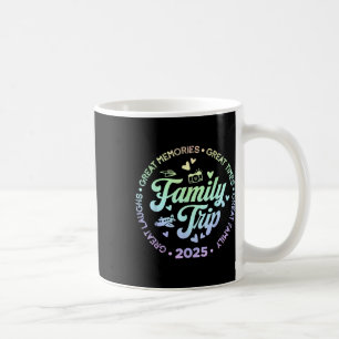 Caneca De Café Viagem de férias da família Tie Dye 2025 Família c