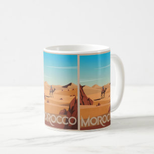 Caneca De Café Viagem de Marrocos presente de viagem do camelo do