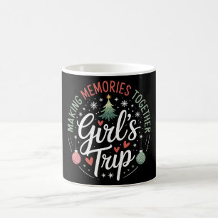 Caneca De Café Viagem de Meninas de Natal Fazendo Memórias Juntas