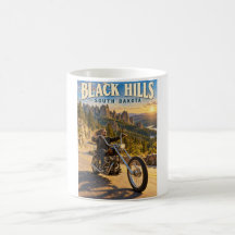 Viagem de Moto Chopper pelas Black Hills de Dakota