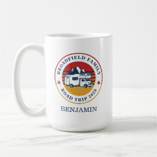 Caneca De Café Viagem de RV Correspondência Férias em Família Pre