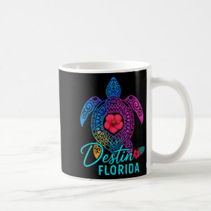 Caneca De Café Viagem de Verão Colorida para Tartarugas na Flórid