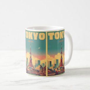 Caneca De Café Viagem do Japão de Tóquio - presentes de cartão ma