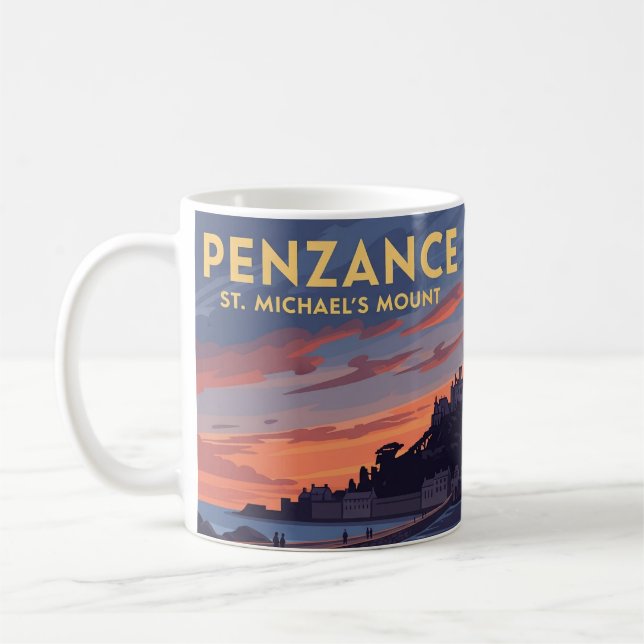 Caneca De Café Viagem do Monte Inglaterra da Rua Penzance Michael (Esquerda)