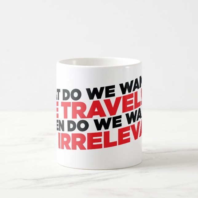 Caneca De Café Viagem do tempo (Centro)