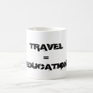 Caneca De Café Viagem = Educação