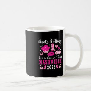 Caneca De Café Viagem Engraçada das Melhores Amigas em Nashville