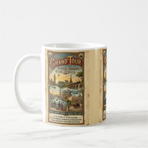 Caneca De Café Viagem Grandiosa pela Europa Arte de Viagem Vitori