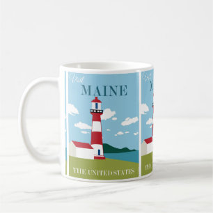 Caneca De Café Viagem Maine, EUA: Destino de Férias