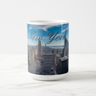 Caneca De Café Viagem Panorâmica pela Cidade de Nova York