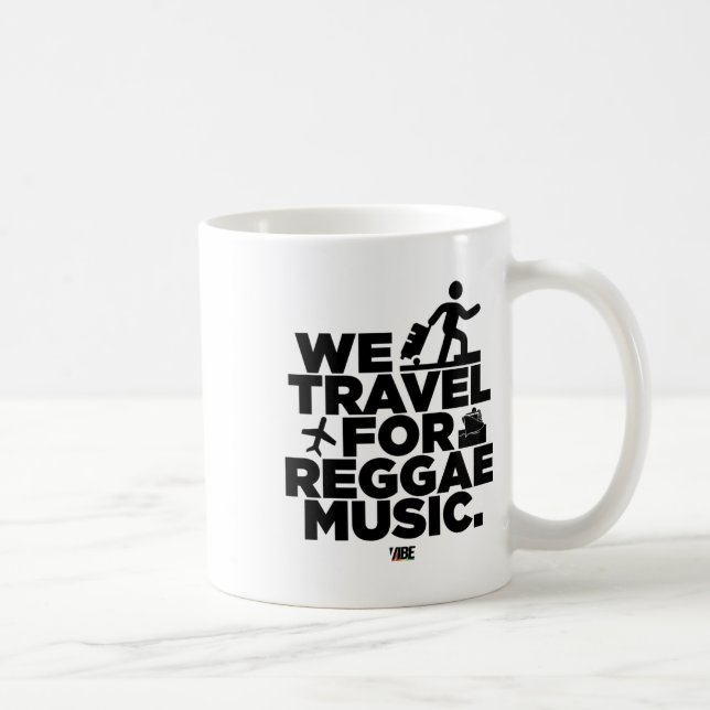 Caneca De Café Viagem para o Reggae Music Sticker (Direita)
