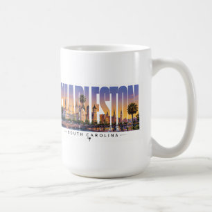 Caneca De Café Viagem pela Rua Histórica de Charleston Carolina d