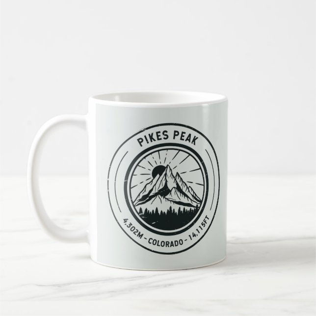 Caneca De Café Viagem Pikes Pikes Colorado Picking Skiking (Esquerda)