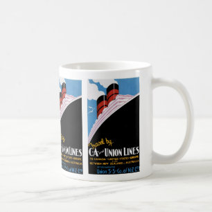 Caneca De Café Viagem por CA e por linhas da união
