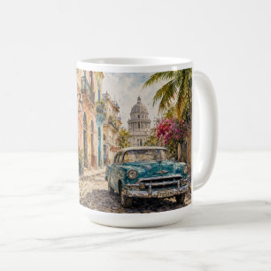 Caneca De Café Viagens Vintage Cuba - Saudações de Havana