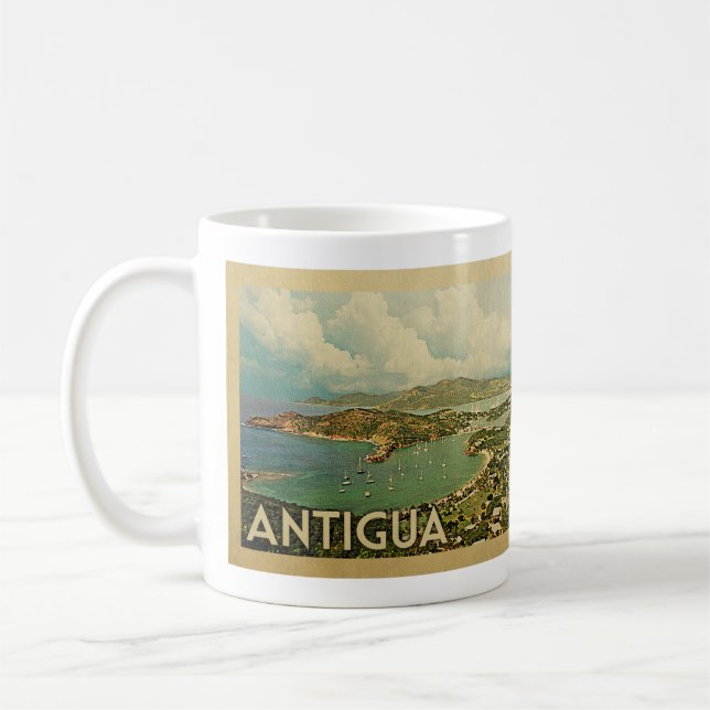 Caneca De Café Viagens vintage de café da Antígua (Esquerda)