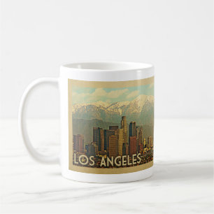Caneca De Café Viagens vintage de Los Angeles Califórnia