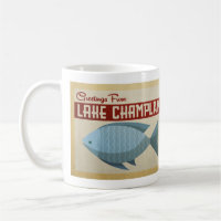 Viagens vintage de Peixes do Lago Champlain