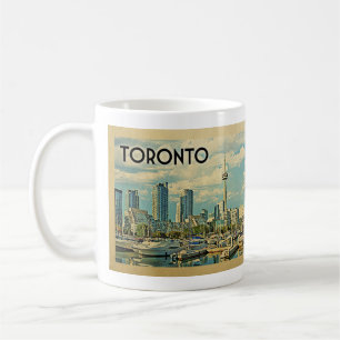 Caneca De Café Viagens vintage de Toronto Canadá