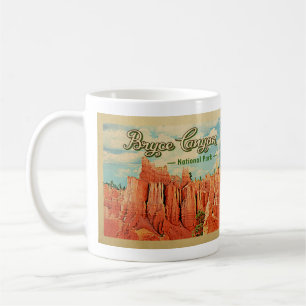 Caneca De Café Viagens vintage do parque nacional da garganta de