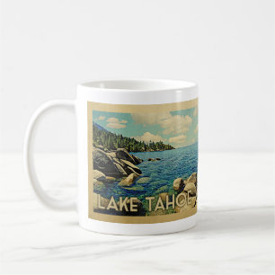 Caneca De Café Viagens vintage Lake Tahoe
