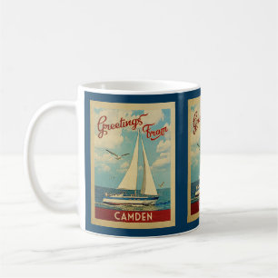 Caneca De Café Viagens vintage Maine do Camden