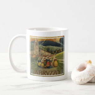 Caneca De Café Viagens vintage Para Abruzzo, Itália.