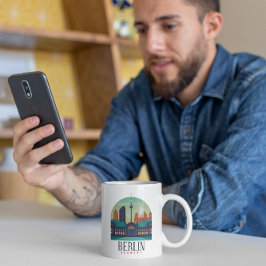 Caneca De Café Viagens vintage Skyline Berlin Alemanha