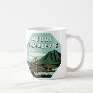 Caneca De Café Viagens vintage, Tamalpais Mountain ou Mount Tam