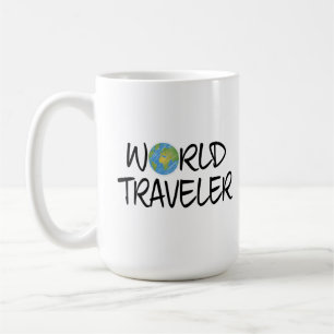 Caneca De Café Viajante do Mundo