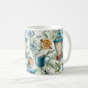 Caneca De Café Vias de decoração de Natal