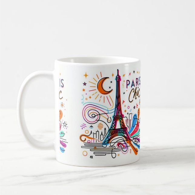 Caneca De Café Vibes Chiques de Paris #3 (Esquerda)