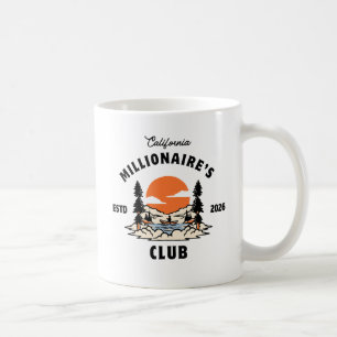 Caneca De Café Vibes da Costa Oeste 'Clube do Milionário da Calif