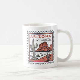 Caneca De Café Vibes do Deserto do Orgulho do Estado da arizona