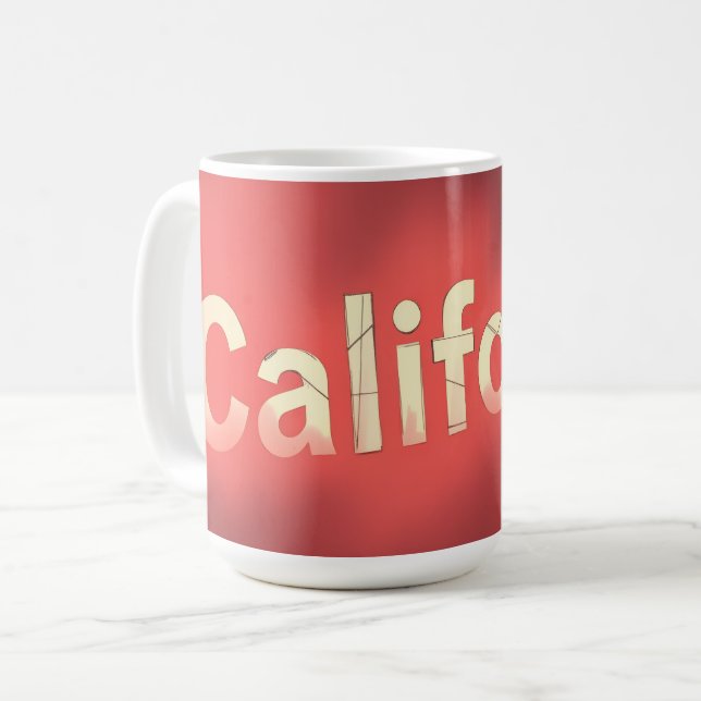 Caneca De Café Vibes do Sonho da Califórnia (Frente Esquerda)