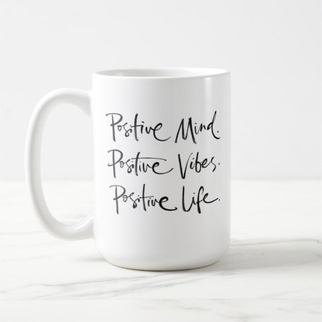 Caneca De Café Vibes Mug Positivos (Esquerda)
