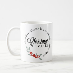 Caneca De Café Vibes Wreath de Natal