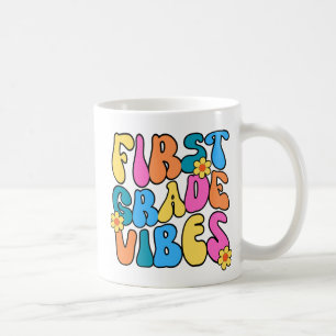 Caneca De Café Víblias Coloridas do 1º ano - Voltar à escola