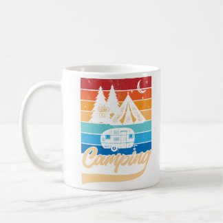 Caneca De Café Víblias de acampamento retroativo
