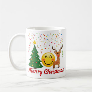Caneca De Café "Víblias de Natal Feliz: Design de Natal Única"