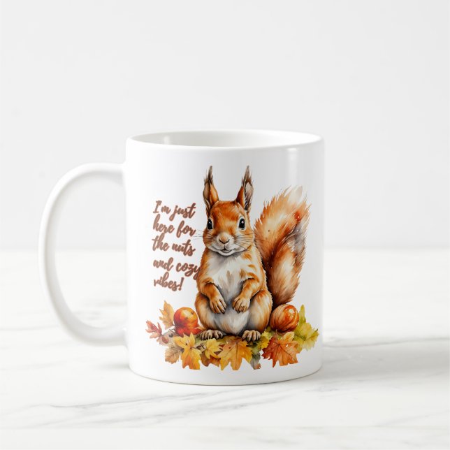 Caneca De Café Víblias de outono de esquilo (Esquerda)